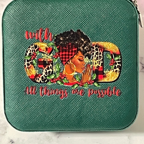 NWOT Handmade Portable Mini Jewelry Box Various Designs - Picture 10 of 12